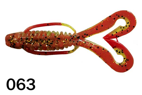 Engulf Baits Bungee Reflex Finesse Worms - Pumpkinseed Color - 4 Sizes